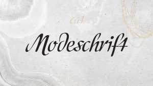 Modeschrift Font › Fontesk