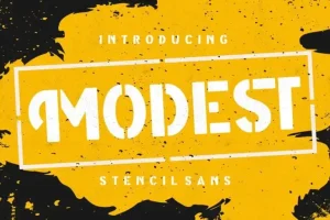Modest Display Font