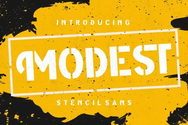Modest Display Font