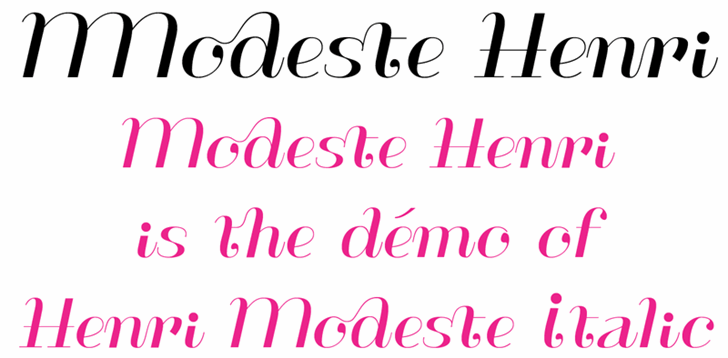 ModesteHenri font