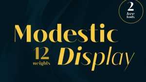 Modestic Display Font › Fontesk