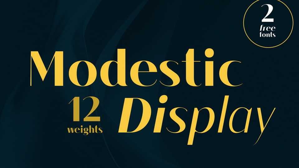 Modestic Display Font › Fontesk