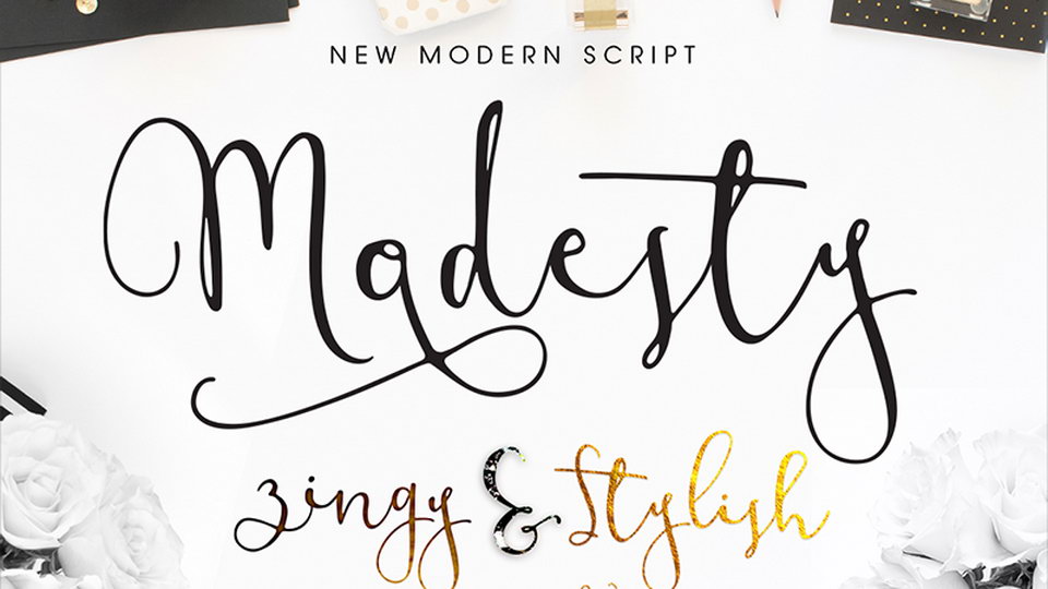 Modesty Script Font › Fontesk