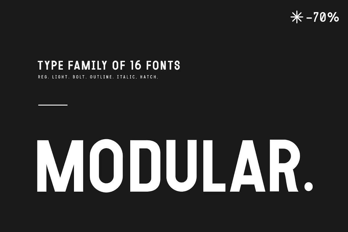 Modular Font Family
