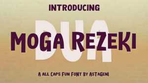 Moga Rezeki Dua Font › Fontesk