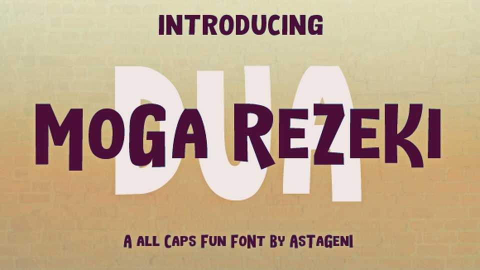 Moga Rezeki Dua Font › Fontesk