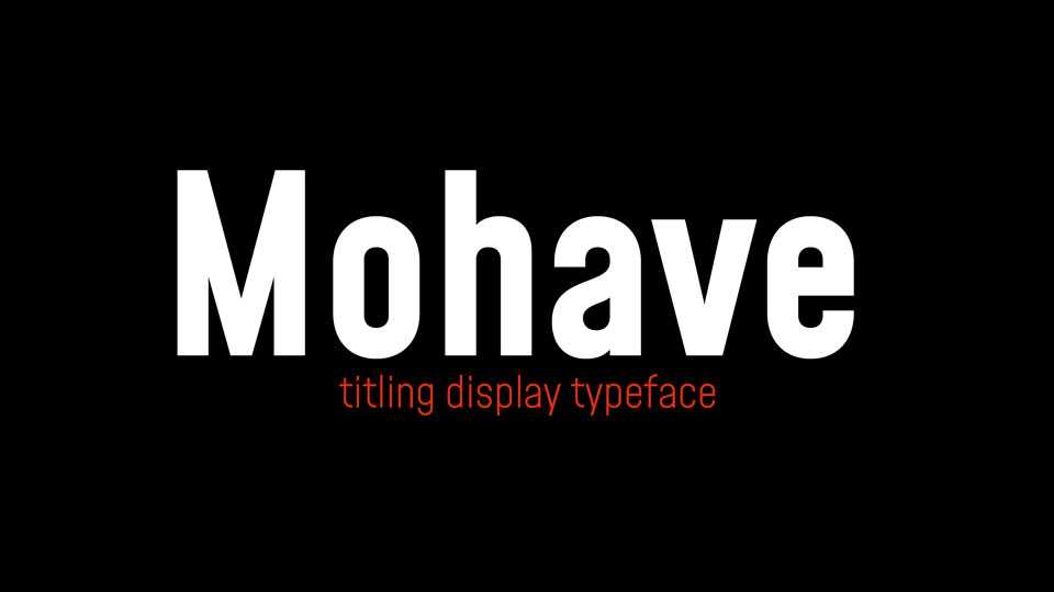 Mohave Font Family › Fontesk