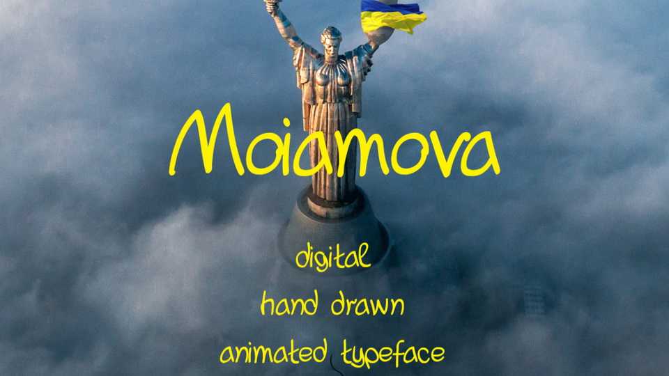 Moiamova Animated Font › Fontesk