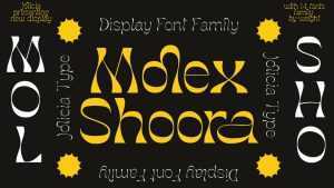 Molex Shoora Font › Fontesk