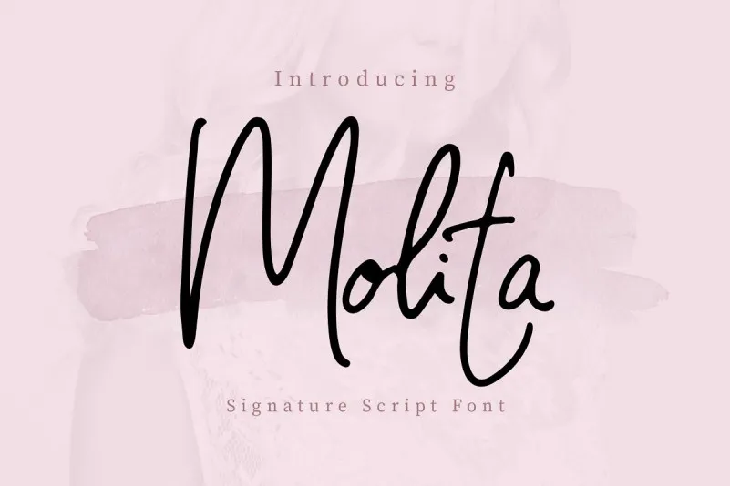 Molita Signature Font