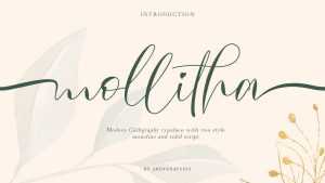 Mollitha Font › Fontesk