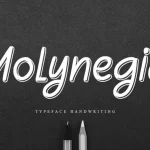 Molynegia Handwritten Font