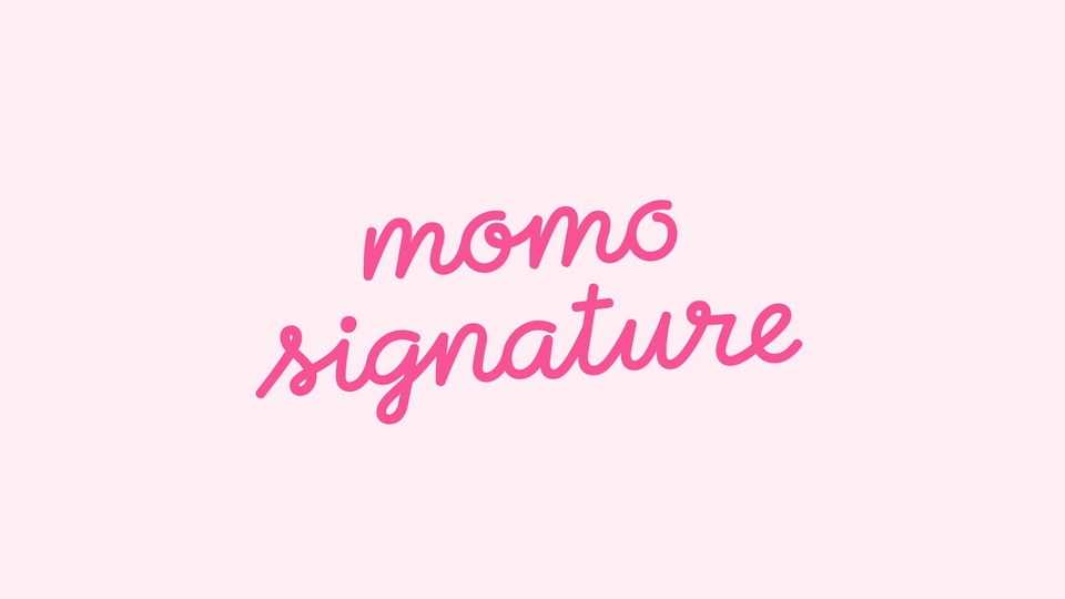 Momo Signature Font › Fontesk