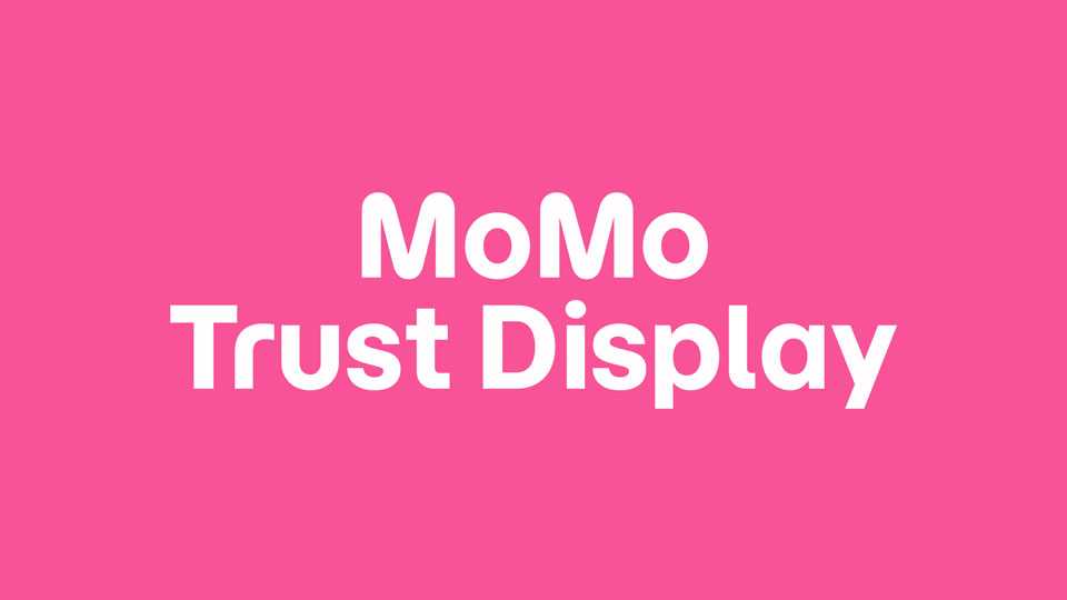 Momo Trust Display Font › Fontesk