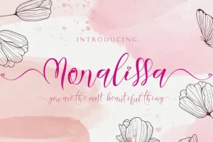 Monalissa Calligraphy Font
