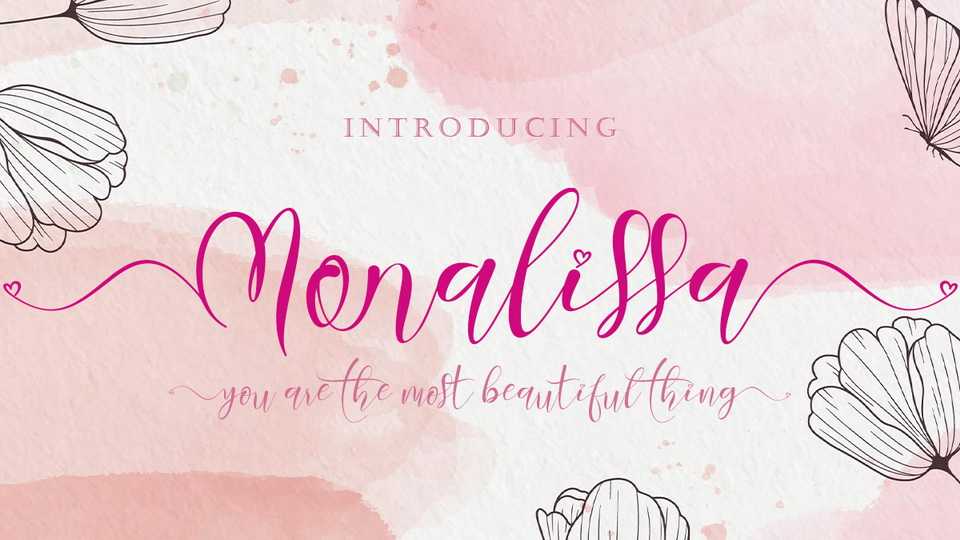 Monalissa Script Font › Fontesk