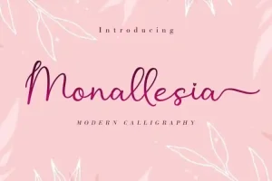 Monallesia Calligraphy Font