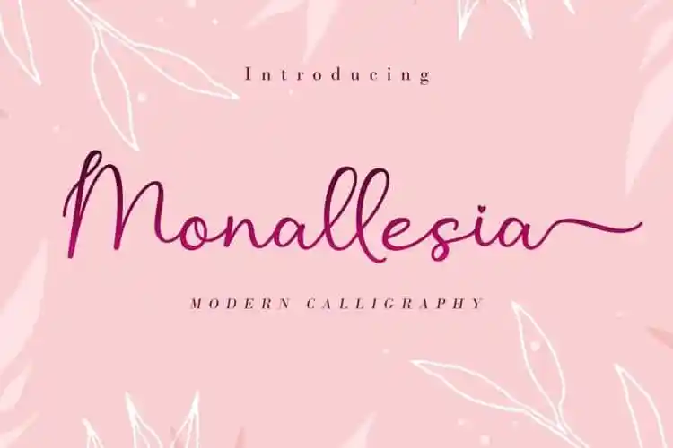 Monallesia Calligraphy Font
