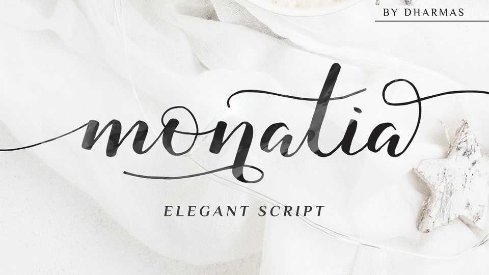 Monatia Script Font › Fontesk