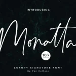 Monatta Signature Font