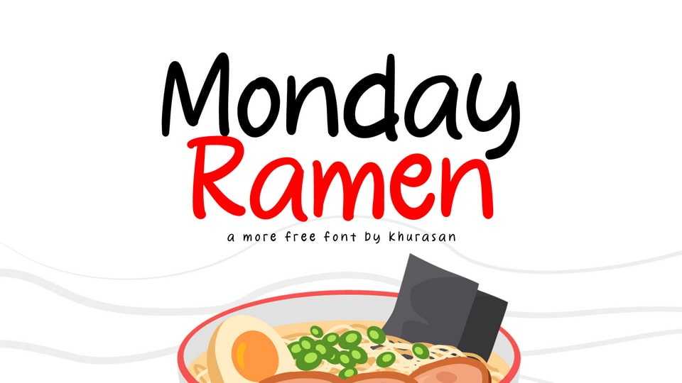 Monday Ramen Font › Fontesk