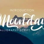 Monday Script Font - Fonte Grátis Monday Script Font