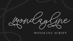 Mondayline Script Font › Fontesk