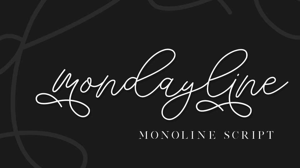 Mondayline Script Font › Fontesk