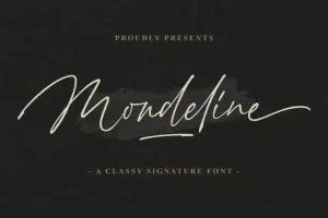 Mondeline Script Font