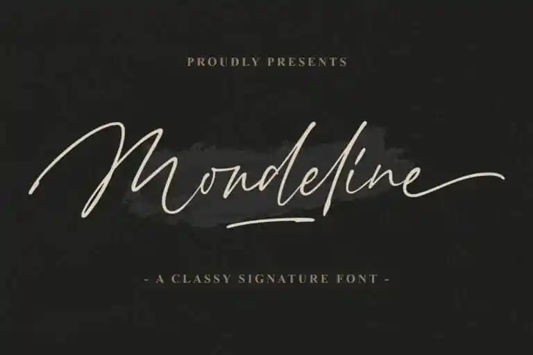 Mondeline Script Font