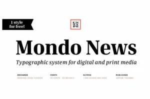 Mondo News Serif Font