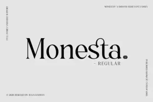 Monesta - Serif Font Demo