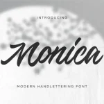 Monica Script Font - Fonte Grátis Monica Script Font