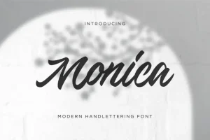 Monica Script Font