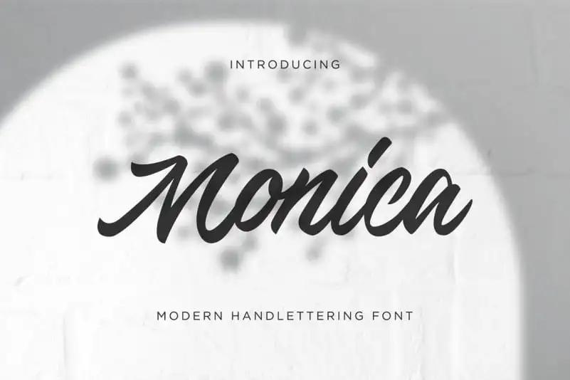 Monica Script Font