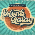 Monk Qalay Font - Fonte Grátis Monk Qalay Font