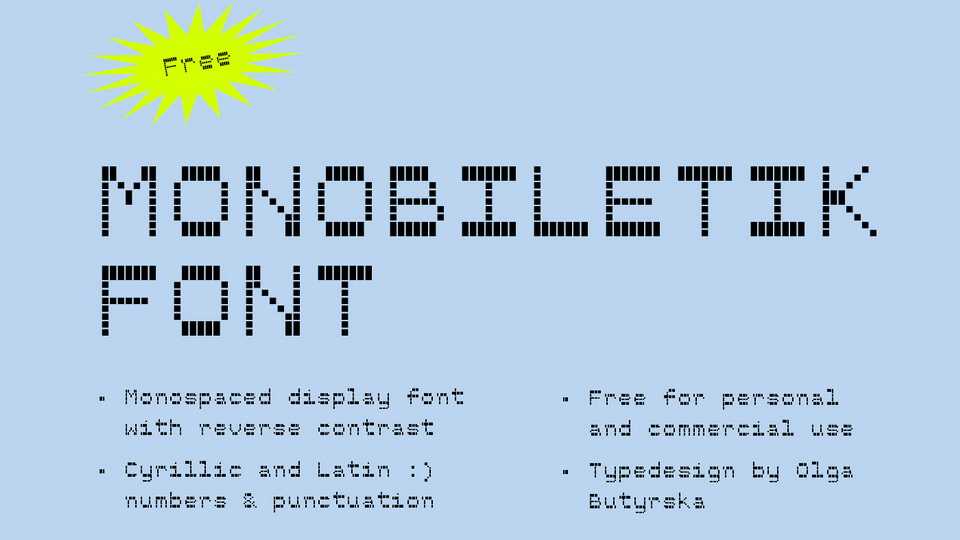 Monobiletik Font › Fontesk
