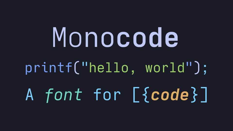 Monocode Font › Fontesk