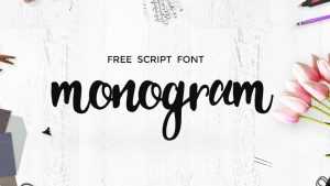 Monogram Script › Fontesk