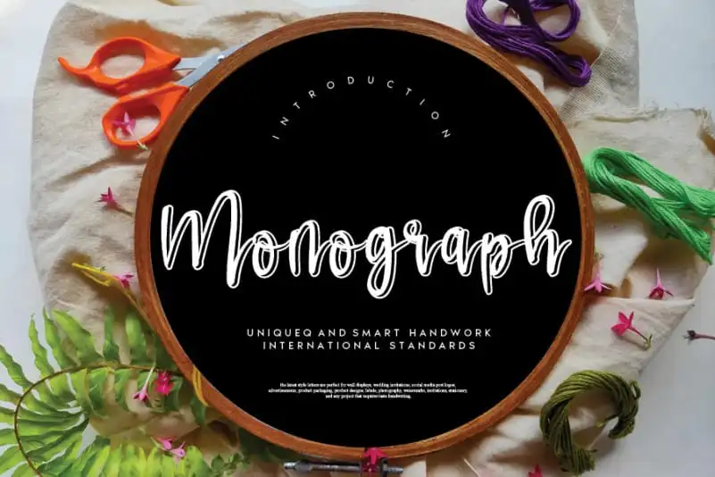 Monograph Script Font