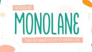 Monolane Font › Fontesk