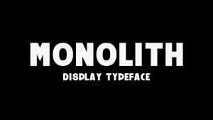 Monolith Font › Fontesk