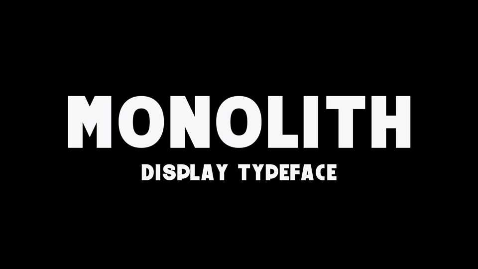 Monolith Font › Fontesk