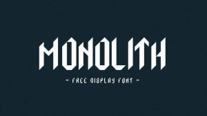 Monolith Font › Fontesk