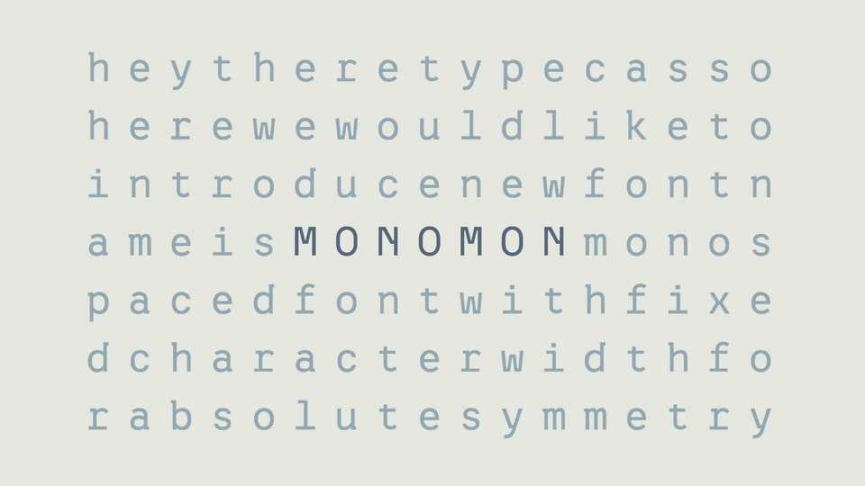 Monomon Font › Fontesk