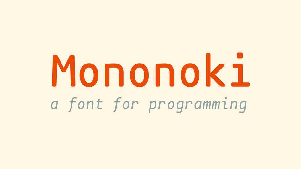 Mononoki Font Family › Fontesk