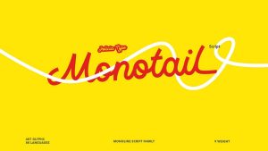 Monotail Script Font › Fontesk
