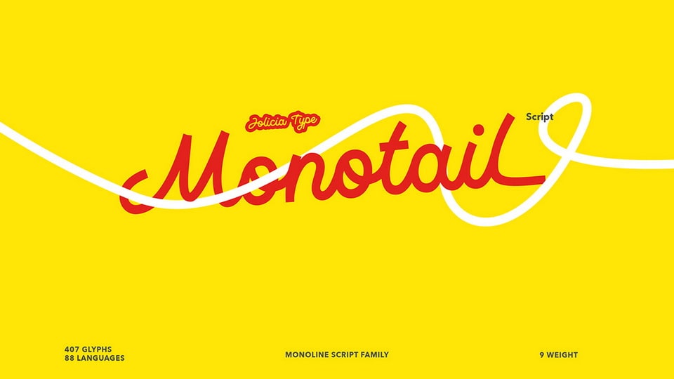 Monotail Script Font › Fontesk