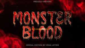 Monster Blood Font › Fontesk