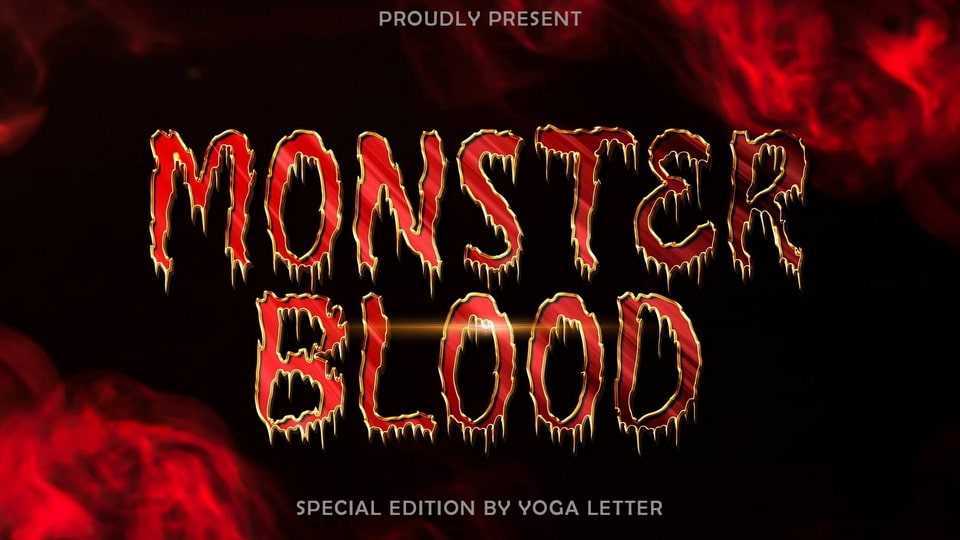 Monster Blood Font › Fontesk